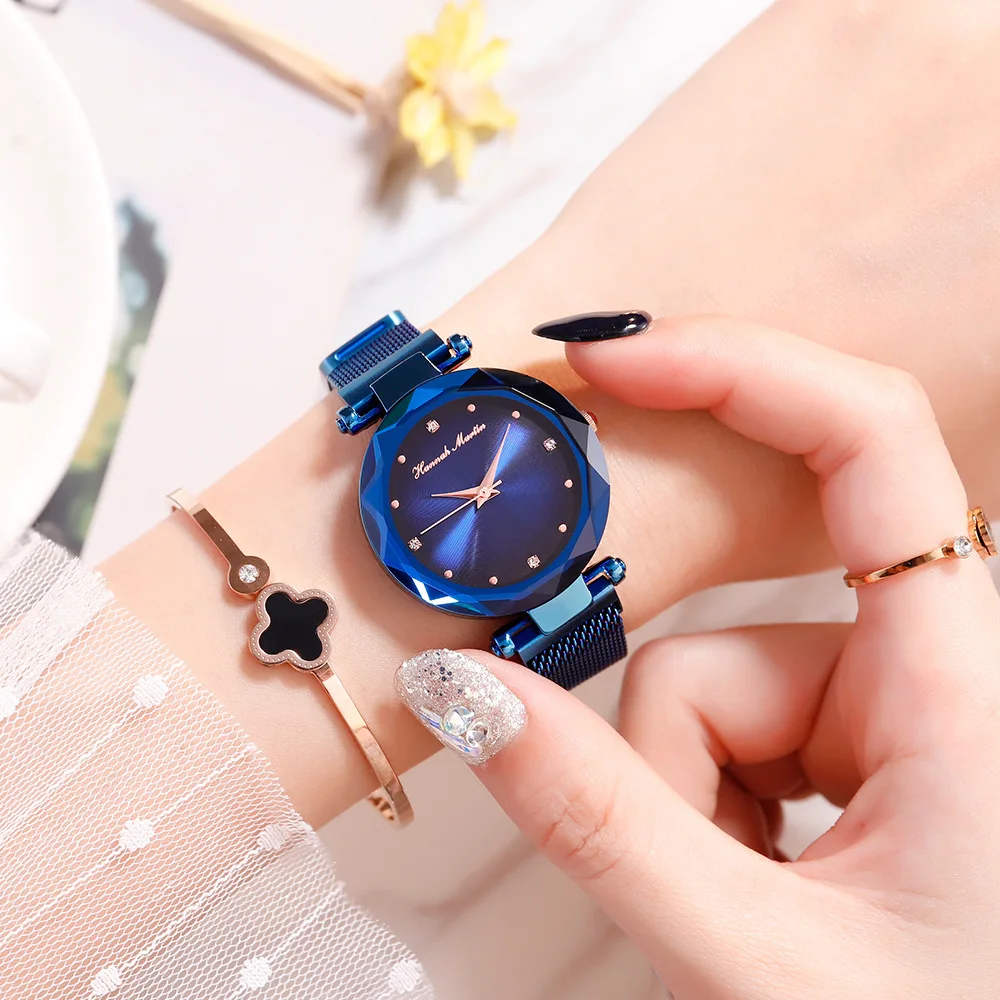Reloj mujer 2018 Роскошные Кварцевые женские топ брендовые модные часы магнитные Милан