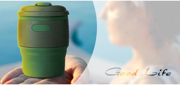 Folding Water Container Silicone Coffee Cup Multifunctional Large Size Tea Cup Kitchen Supplies Insulation Outdoor Drinking Cups