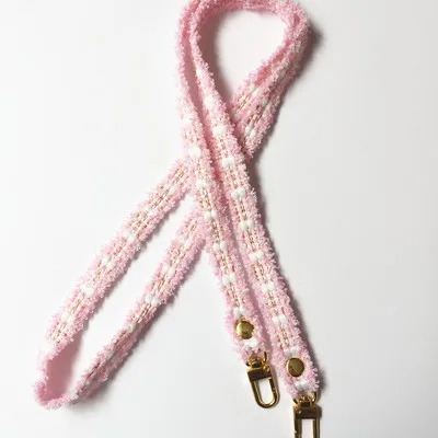 pink 120 см Модный плюшевый плечевой ремень для женщин сумки полосатые кроосбоди ремни дизайнерские роскошные женские сумки аксессуары - Цвет: pink