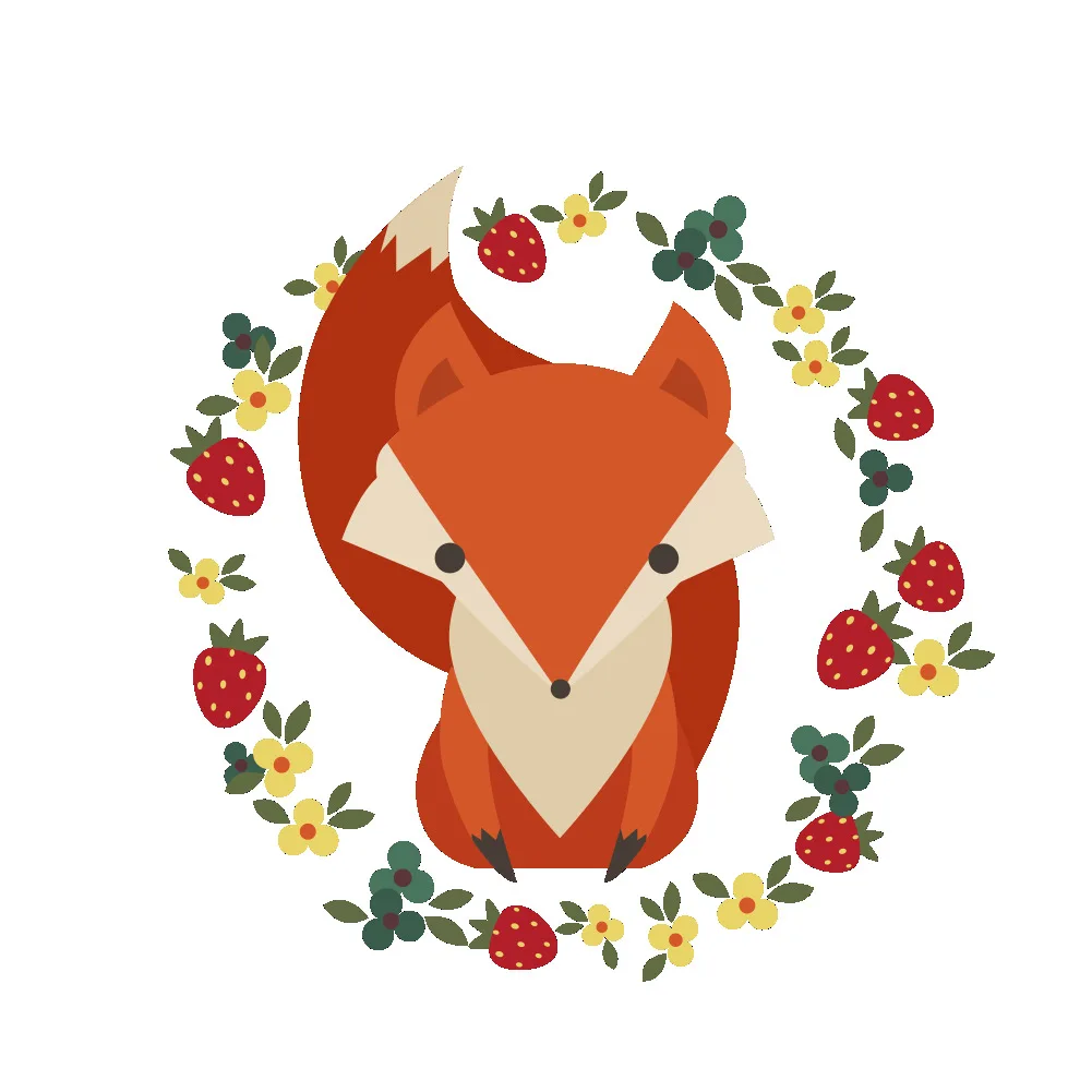 Настенные наклейки с лисой из мультфильма для туалета детская комната детский