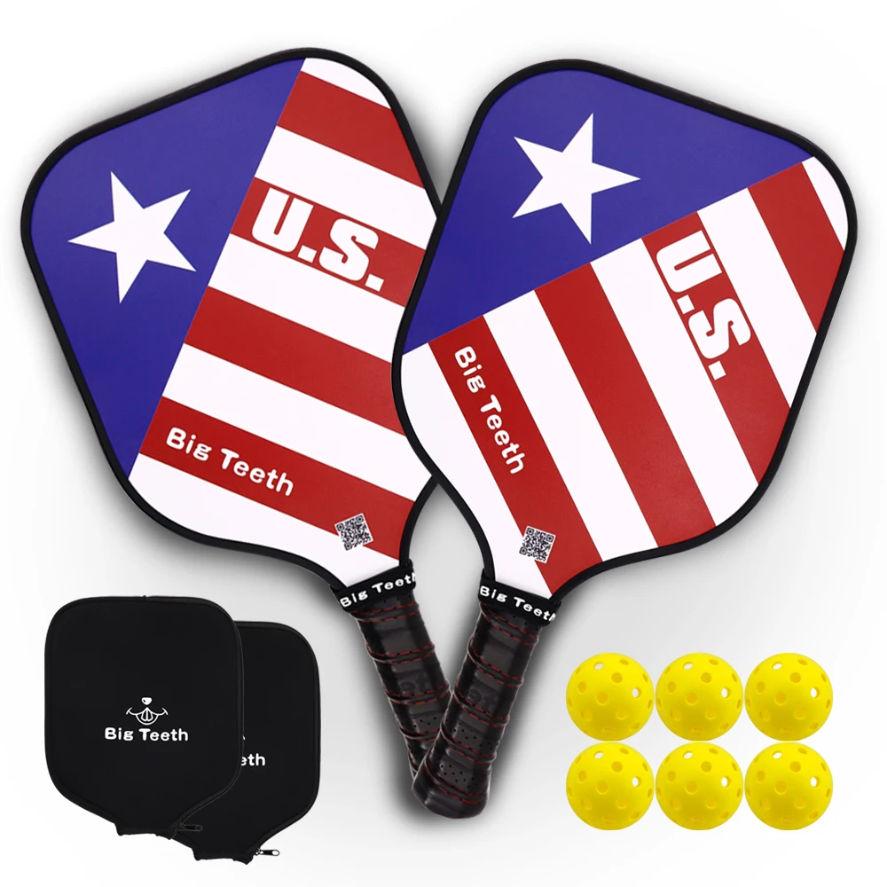 Pickleball Весло графитовое Композитное легкое сотовое ядро углеродное волокно лицо 2