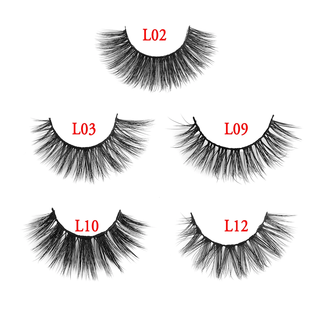 4 пары 3D норковые накладные ресницы толстые перекрещивающиеся для наращивания