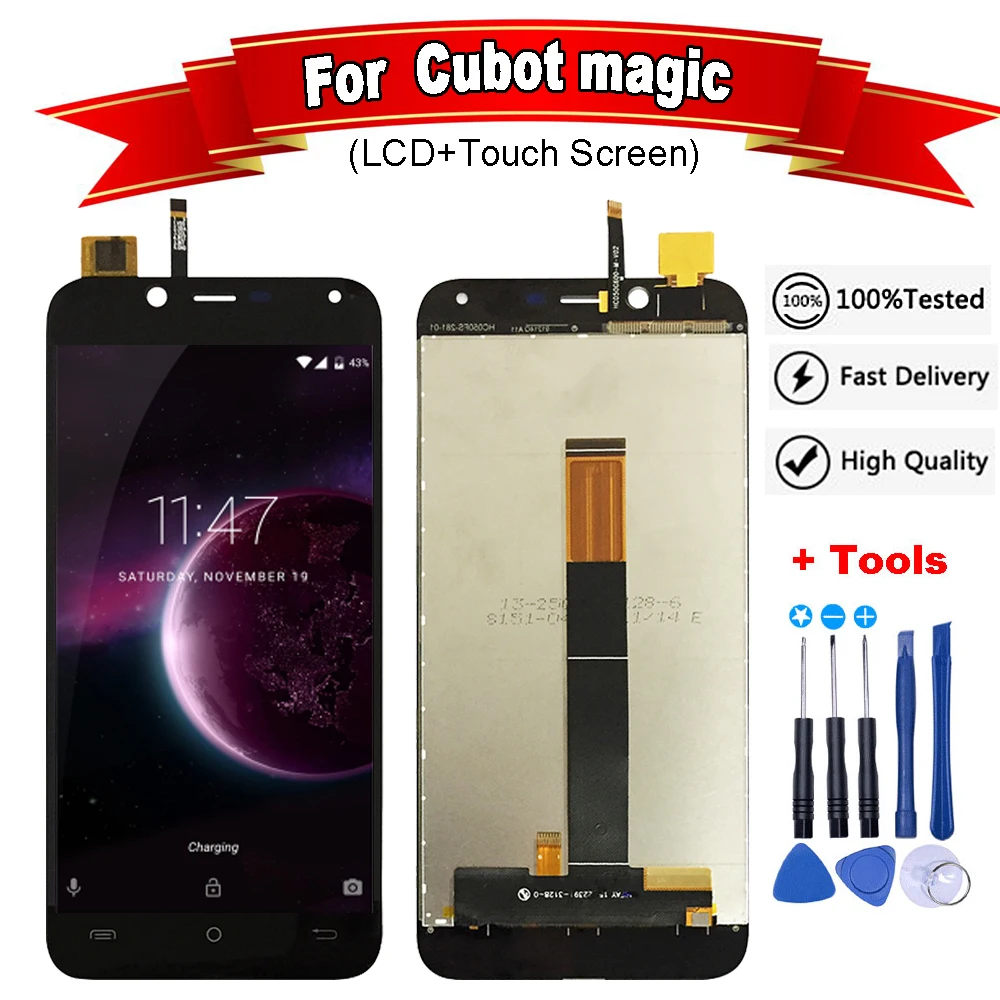 ЖК дисплей 5 0 дюйма для Cubot Magic + сенсорный экран cubot magic сменный в сборе