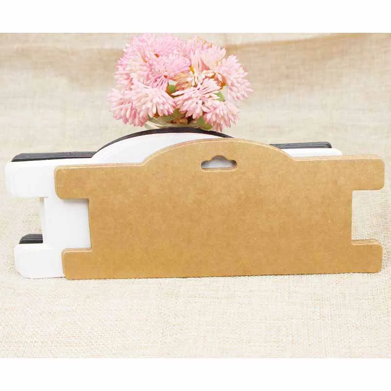 30 шт Большой DIY крафт чокер ожерелье дисплей карты тег 3x7 ''белый/черный бумага