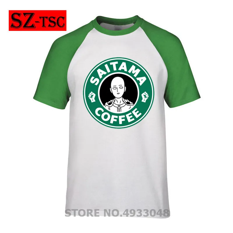 Saitama Sensei Coffee One Punch Man Футболка самурайская футболка с рисунком закат уличная