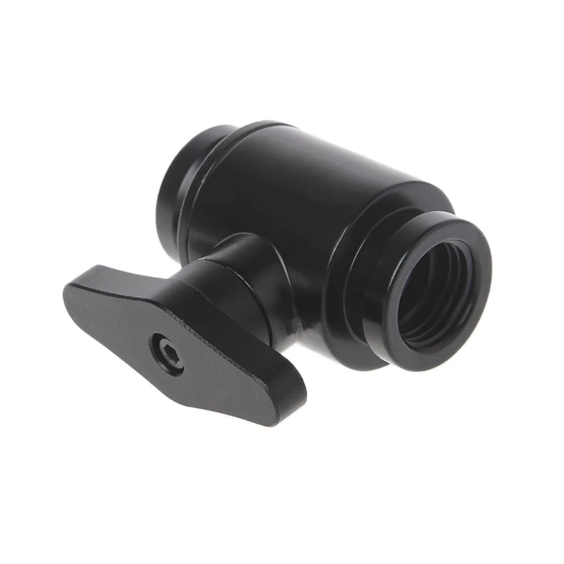 

G1/4 Vent Valve Aluminum Handle Double Inner Teeth Water Valve PC Water Cooling