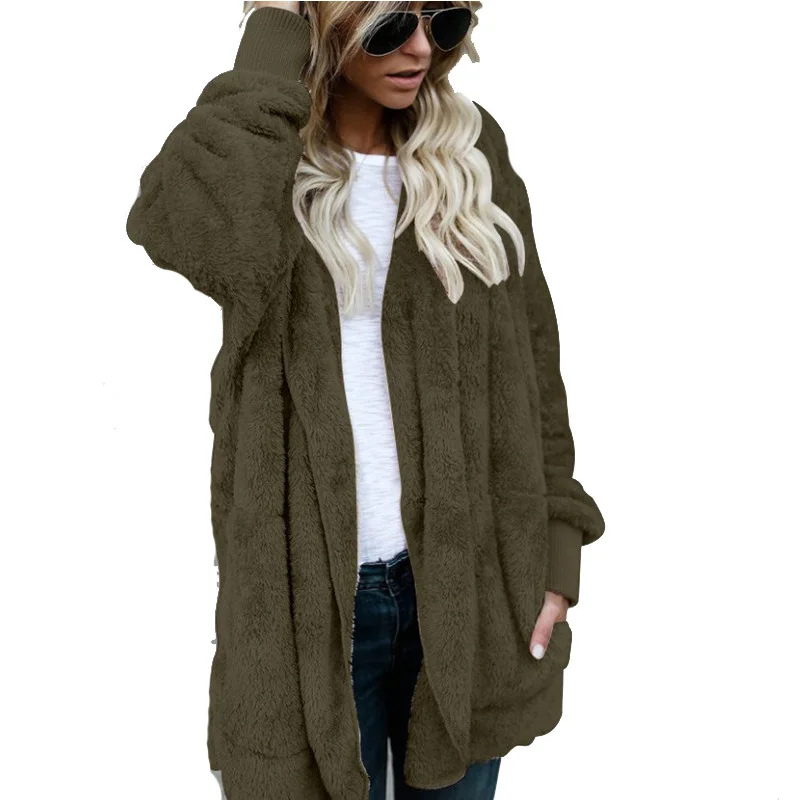 Бесплатная доставка новый осенне-зимний Роскошный Открытый спереди плюшевый топ