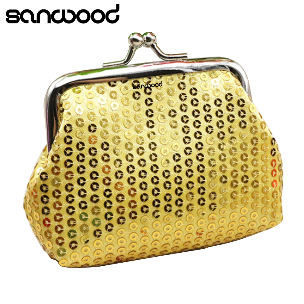 Кошельки Женский кошелек для монет Детский Детские бумажники блестящий клатч с