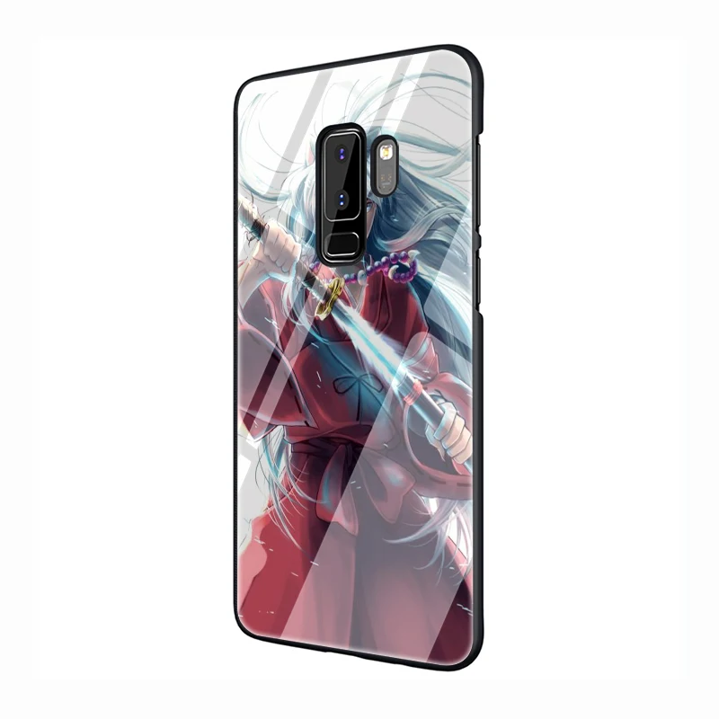 G1 Inuyasha закаленное Стекло мягкий чехол для телефона для samsung Galaxy S7 край S8 S9 S10 Note 8, 9, 10, плюс A10 A20 A30 A40 A50 A60 A70 - Цвет: G1