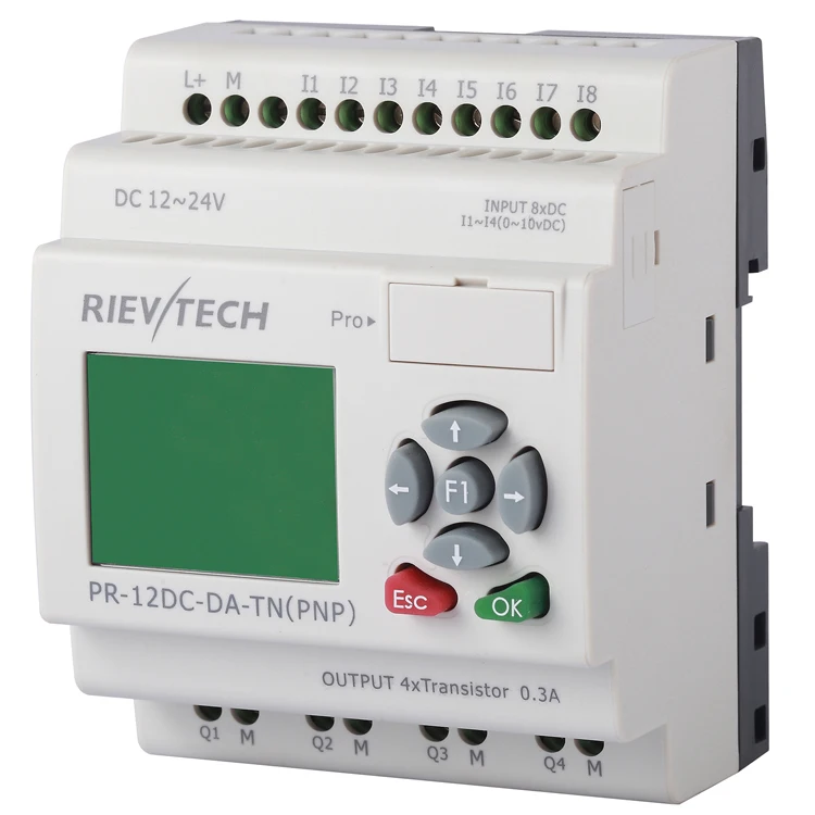 RIEVTECH 8 входов и 4 выхода транзисторов программируемое реле PR-12DC-DA-TN | Компьютеры