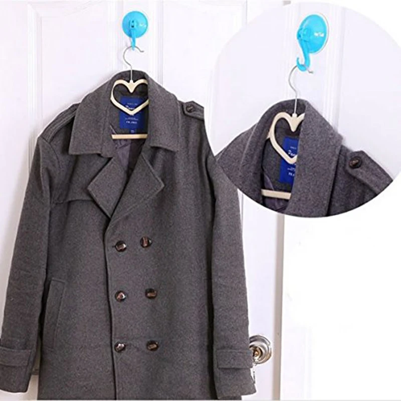 HLEST 1 шт. Вакуумная присоска крючки для одежды настенное пальто на присоске