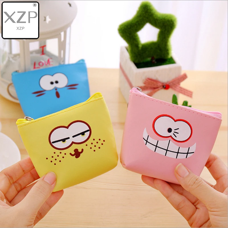 Кошельки для мелочи XZP с кошкой женские кошельки маленькие милые мультяшными
