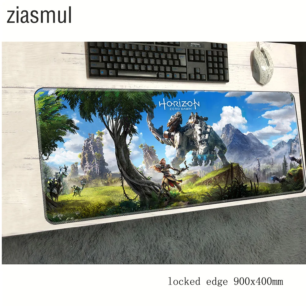Коврик для мыши horizon zero dawn 900x400x2 мм коврик компьютерной с HD рисунком игровой