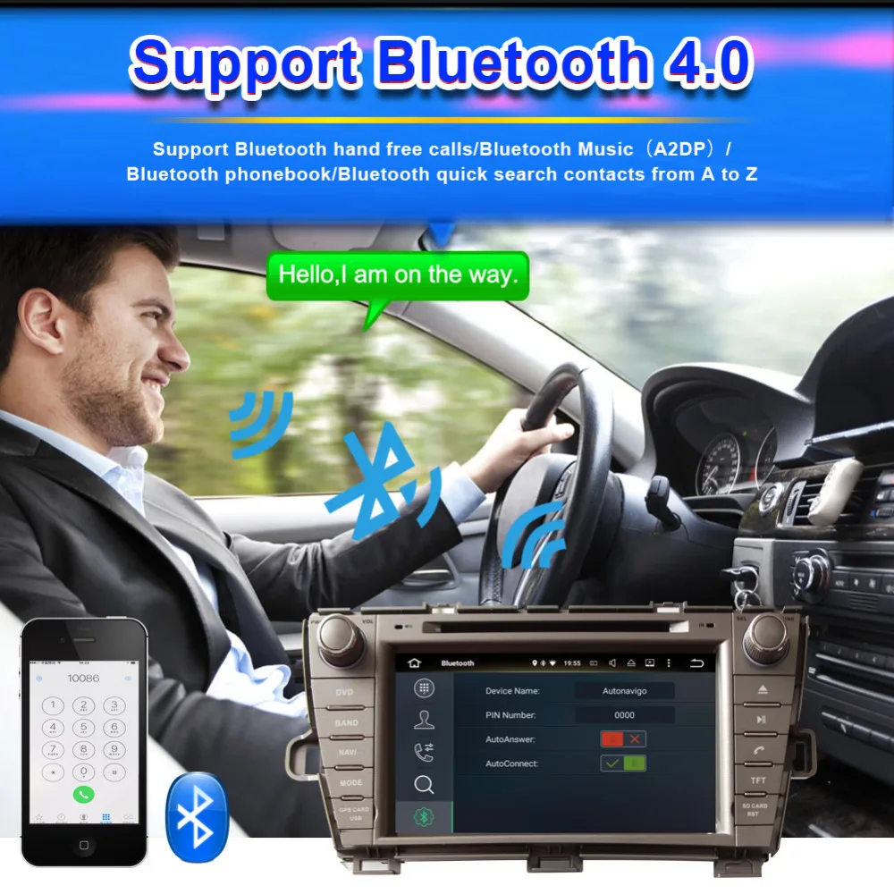 Android 8 0 Восьмиядерный процессор 4 Гб ОЗУ телефон стерео для Toyota Prius 2009
