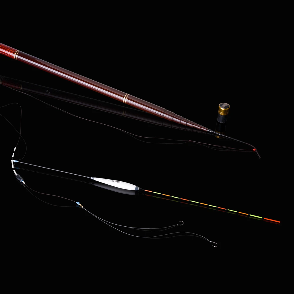 Goture 3.0M-7.2M Telescopic Fishing Rod 3/7 Power Carbon Fiber Tenkara Stream Fishing Rod Pole + Float + line+3 Top Tips Tackles