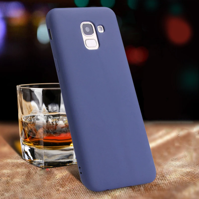 Силиконовые чехлы на для Samsung Galaxy J3, J5, J7 года J4 J6 Plus J7 J8 J2 Pro J4 Core J7 Duo, тонкий мягкий ТПУ матовый чехол - Цвет: Dark Blue