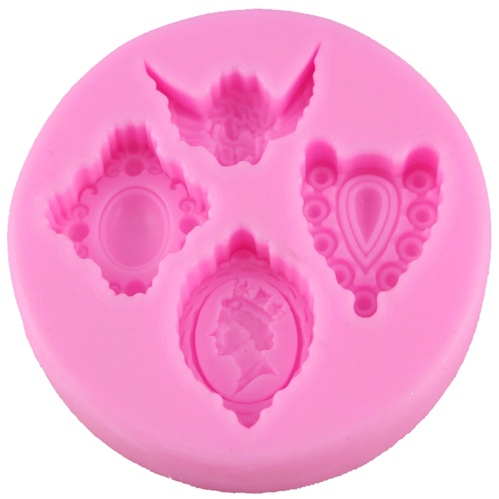 10PCS/SET Palace Gem Angel baby Shaped Silicone Mold Soap Cake Decoration Fondant 3D Food Grade F1173 | Дом и сад