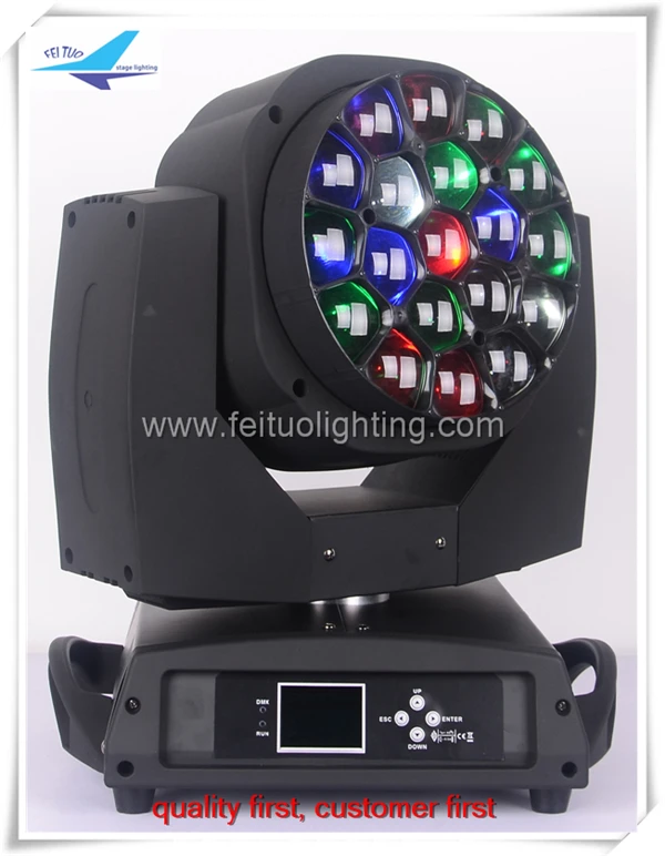 (10/лот) clay Paky lyre B Eye K10 DMX Wash Zoom 19x15w LED rgbw 4 в 1 Светодиодный луч с движущейся