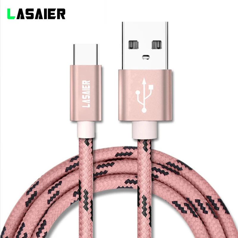 Usb type C кабель для быстрой зарядки usb-C кабель type-c 3,1 кабель для передачи данных зарядное устройство для телефона адаптер для samsung A3 A5 S10 8 Xiaomi mi5 6 huawei - Цвет: Розовый