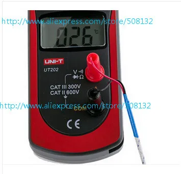 Высокоточный цифровой зажим UT202 для измерения температуры в диапазонах DMM DCV ACV с