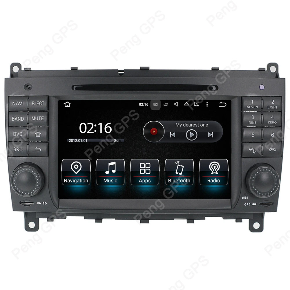 Octa Core CD DVD плеер 2 Din стерео Android 8 0 автомобильное радио для Benz C- W203 CLK W209 GPS навигация