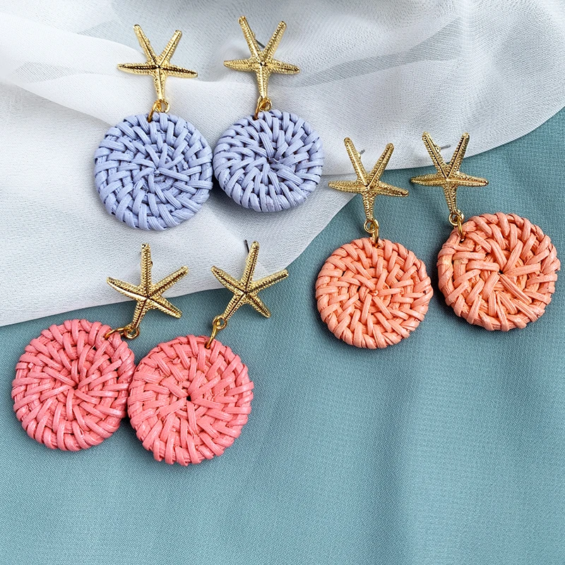 Новые винтажные креативные этнические геометрические длинные висячие серьги