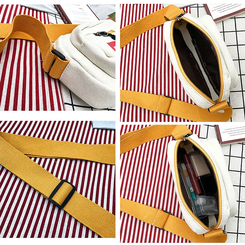 2019 Экологичные холщовые хлопковые маленькие женские сумки через плечо