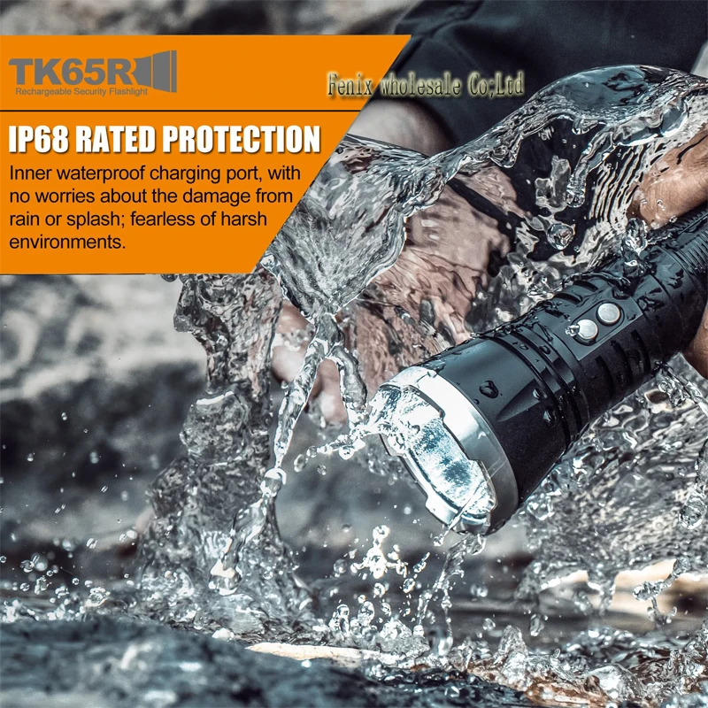 Новый Fenix TK65R с эффектом приближения c зарядкой Micro USB перезаряжаемые фонарик 3200