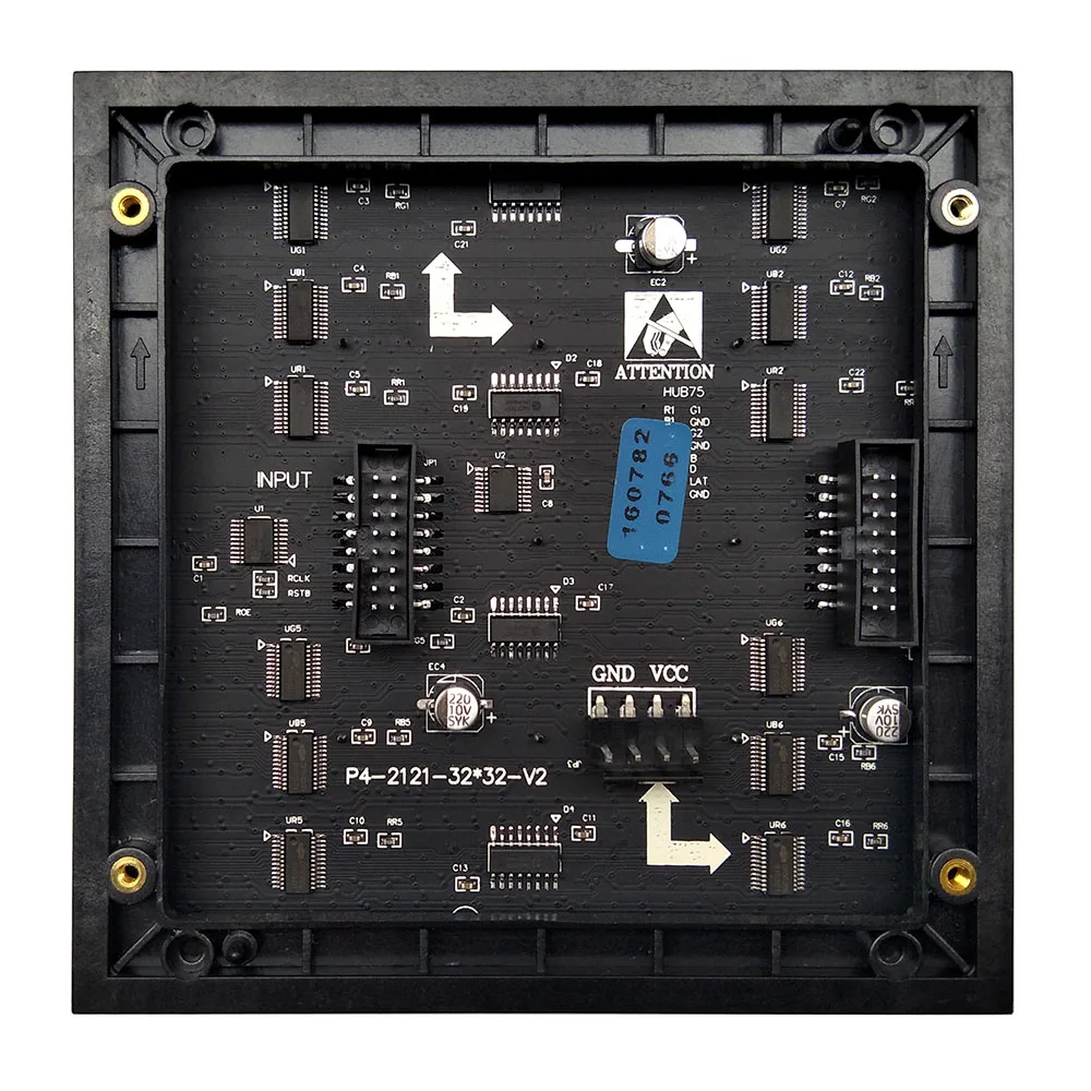 Внутренний полноцветный P4 светодиодный модуль SMD RGB HD дисплей 128 мм * 1/16