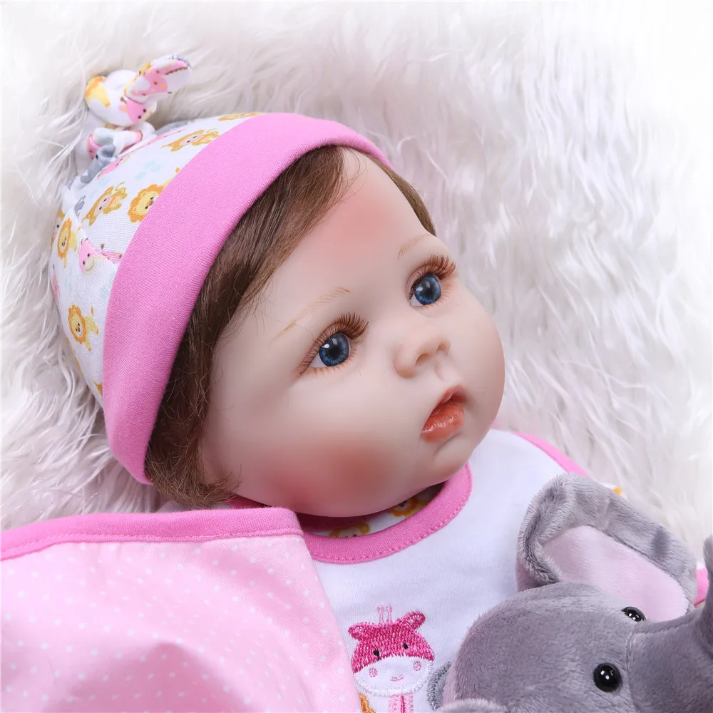 Кукла bebes boneca полностью силиконовая модная Реалистичная кукла Реборн Розовая для