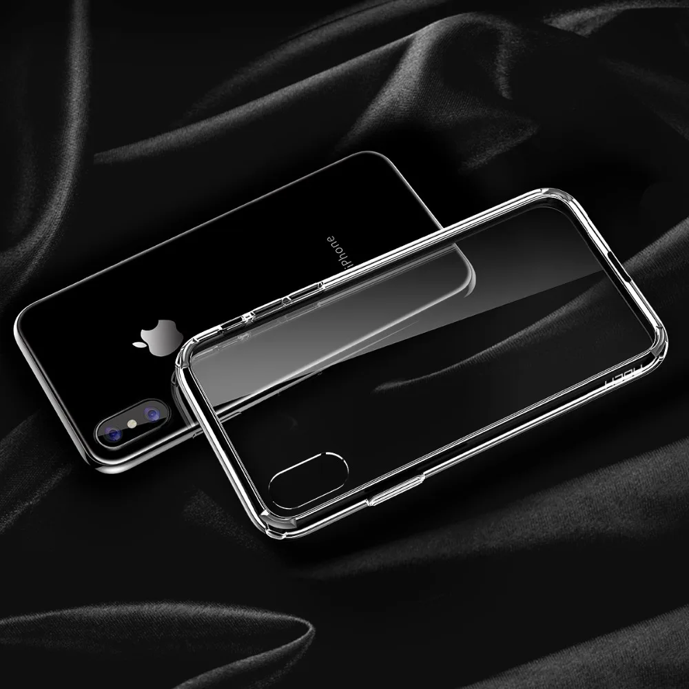 Для iPhone x чехол, Rock кристально чистый защитный тонкий ПК противоударный чехол для iPhone x 5,8 дюймов