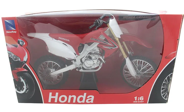NewRay 1/6 строительные модели Honda CRF450R литые искусственные игрушки для коллекции