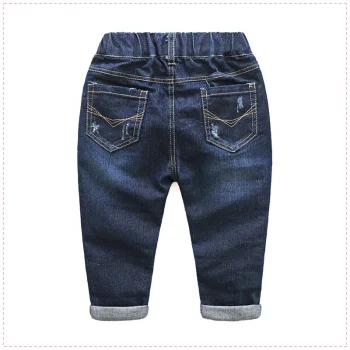 Детские потертые джинсы из хлопка весна 2019 детская одежда детские ковбойские