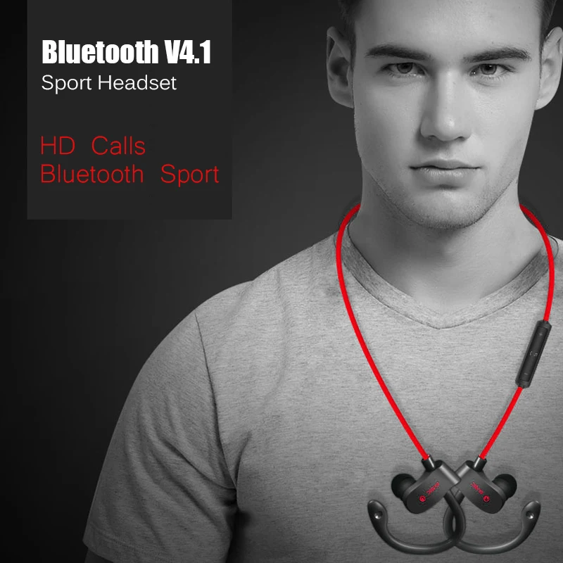 Bluetooth 4 1 Беспроводная гарнитура стерео музыка наушники с ушным крючком