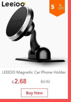 LEEIOO магнитный автомобильный держатель для телефона для iPhone 7 8 xiaomi универсальное магнитное крепление вращающаяся подставка для мобильного телефона Поддержка в автомобиле