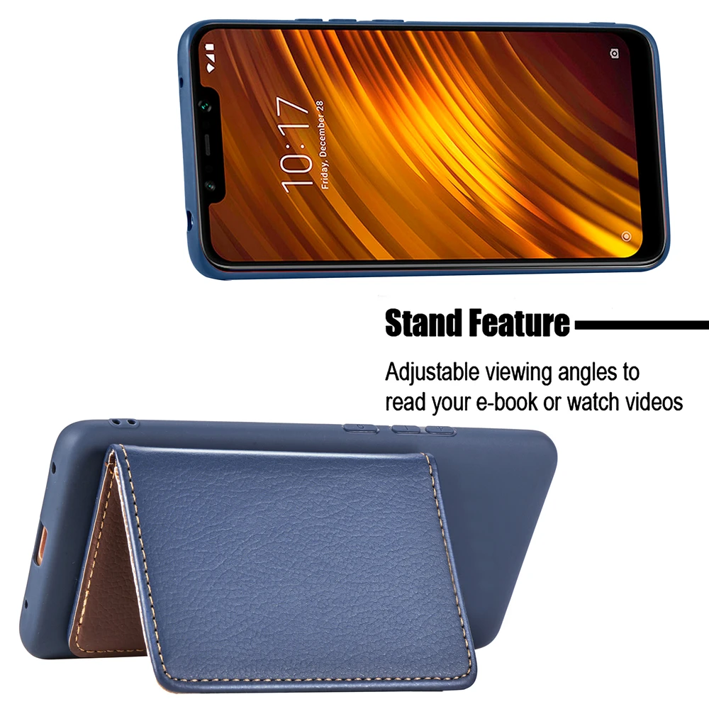 Винтаж листья простые из искусственной кожи чехол для xiaomi pocophone f1 coque мульти с