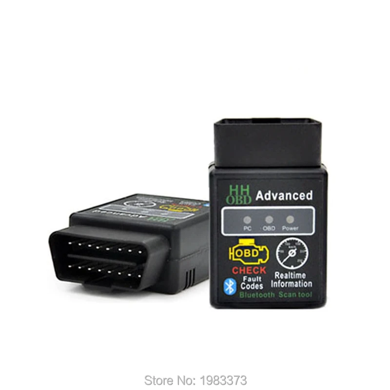 10 шт./лот Mini ELM327 V1.5 25K80 чип HH OBD Bluetooth ELM 327 OBD2 автомобильный беспроводной адаптер