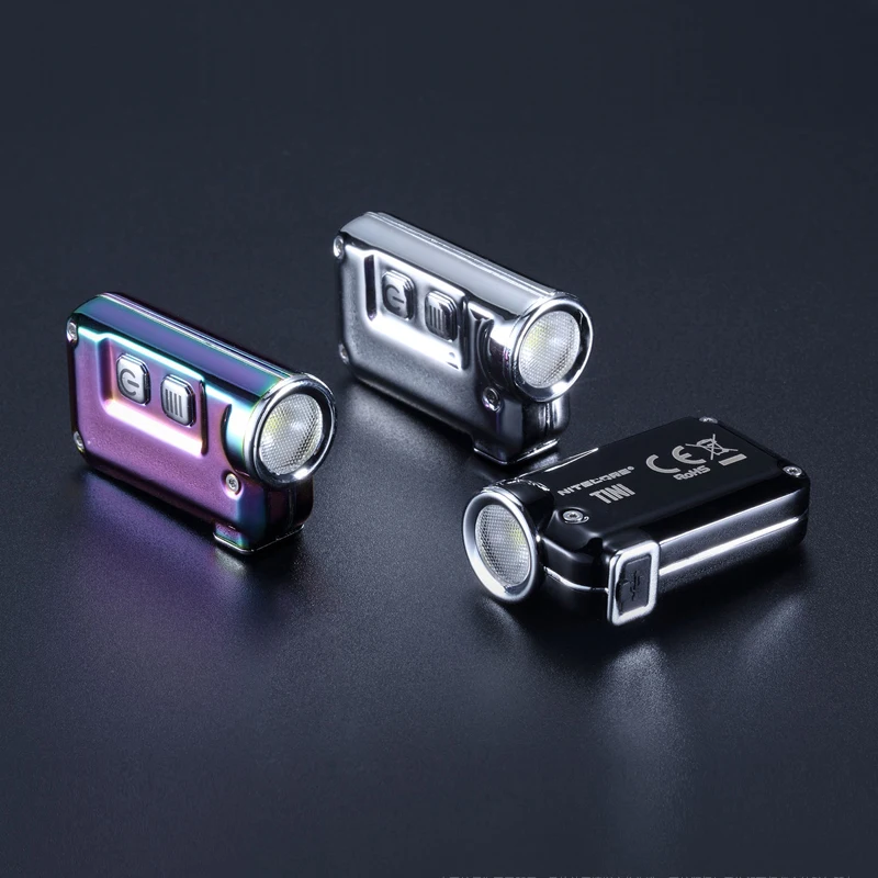 Мини фсветильник рь NITECORE TINI SS из нержавеющей стали CREE XP G2 S3 max 380 люмен 64 м