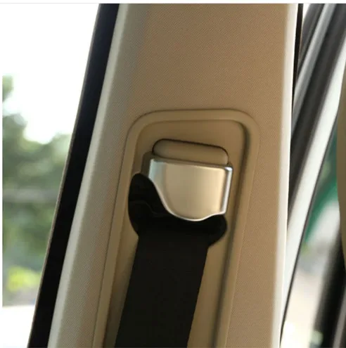 

2pcs Front Safety Seat Belt Buckle Cover Trim For Land Rover Discovery 4 LR4 2010-2016 Car Accessories