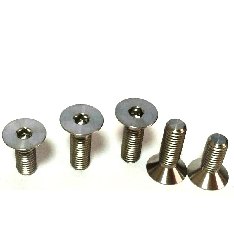 50 шт./лот M3* L DIN7991 Pure titanium плоской головкой с потайной головкой titanium сплав Винтик GR2 M3* 4/5/6/8/10-40/45/50