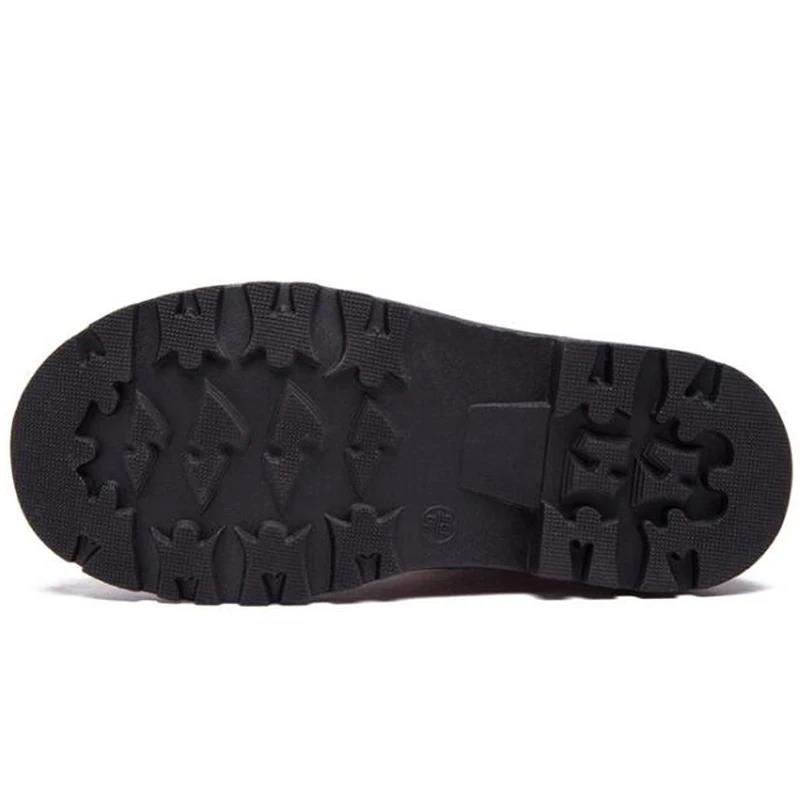 Детские ботинки высококачественные зимние из натуральной кожи для мальчиков и