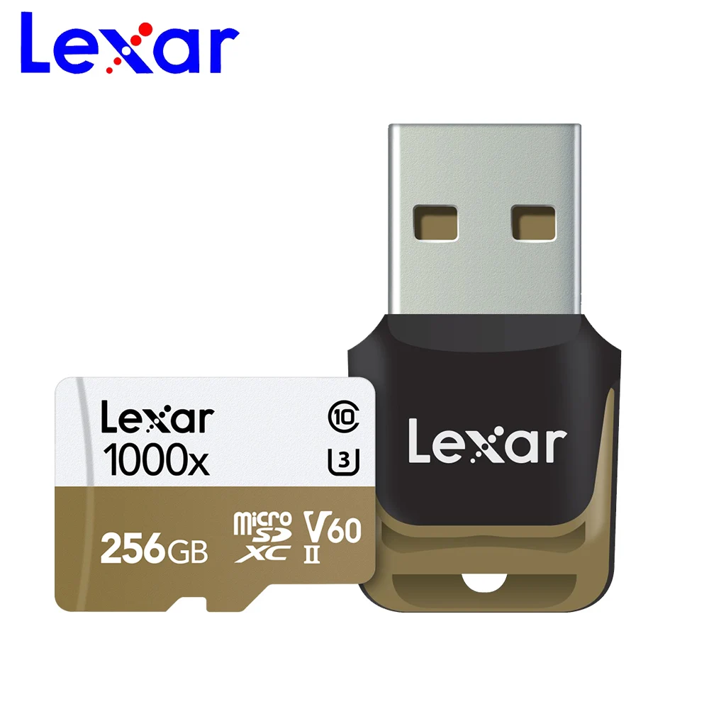 Lexar 1000x TF карта 32 ГБ Micro SD 256 64 памяти 128 Гб класс 10 SDXC Max 150 МБ/с. UHS II для спортивной