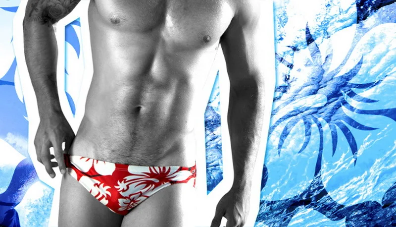 Swimming Men Beach Pool Sexy Swimsuit Hot Swim Trunks Speedo Swimwear Man Low Waisted Boy Swimming Wear Print Animal Birds Swim
