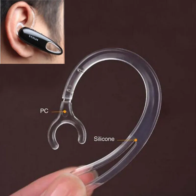 2 Pcs Anti-lost Silicone Soft Bluetooth Earphone Earhook Clip Headphone Stand Sport Headset Ear Hook Clamp Holder EarLoop Wings |