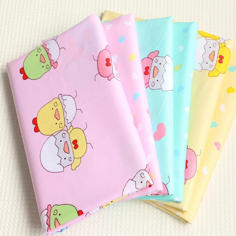 Прекрасный мультфильм чик дизайн 6 Шт./лот саржевого хлопчатобумажной ткани 40 см