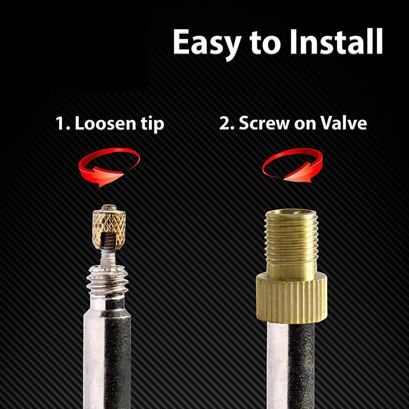 4 шт. алюминиевый сплав велосипедный клапан адаптер байка внутренняя трубка