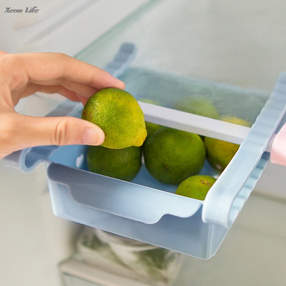 ISHOWTIENDA 1 шт. 15*12 3*5 см слайд холодильник Space Saver Организатор морозильник коробка для