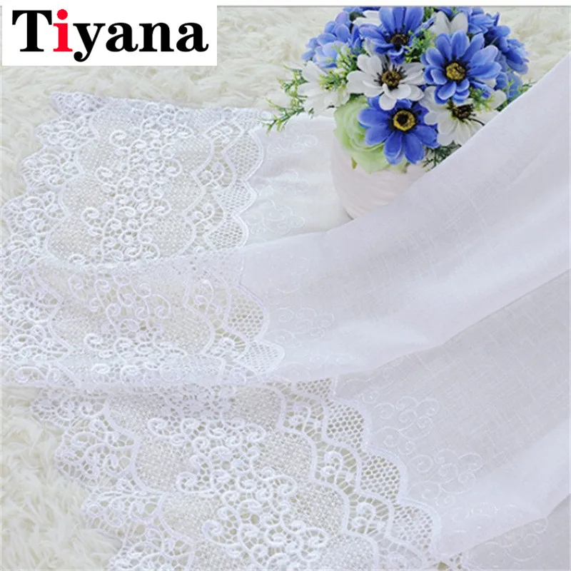 Высококачественные европейские роскошные шторы однотонные белые занавески на