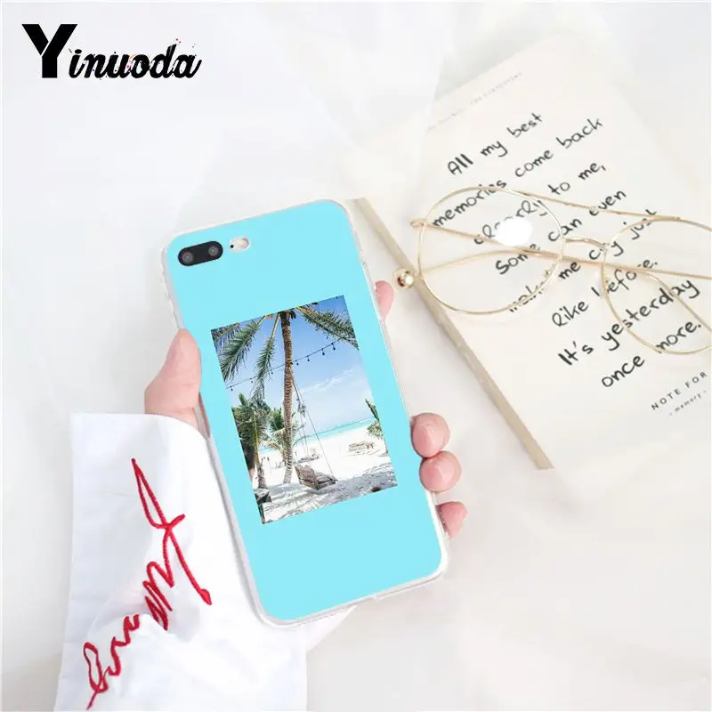 Yinuoda художественный Летний Пляжный морской чехол для телефона Fundas iPhone 8 7 6 6S Plus X XS