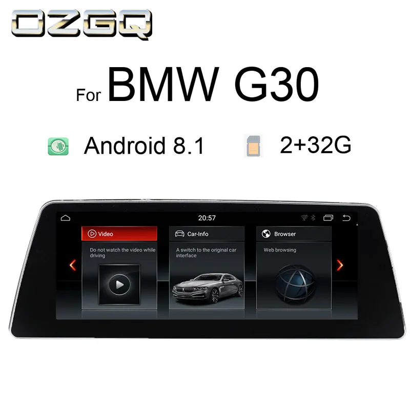 OZGQ Android 8 1 система автомобильный Радио мультимедийный плеер стерео для 2018 BMW 5